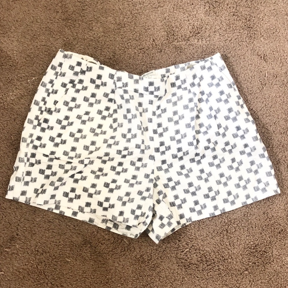 Madewell Patterned Flat Front Pocket Shorts